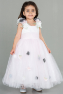 Long Powder Color Girl Dress ABU3039