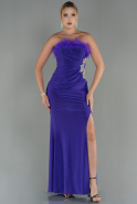 Long Purple Mermaid Prom Dress ABU3049