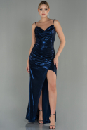 Long Navy Blue Prom Gown ABU3057