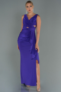 Long Purple Prom Gown ABU3098