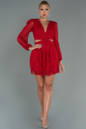 Short Red Invitation Dress ABK1743