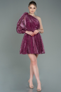 Short Fuchsia Invitation Dress ABK1746