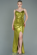 Pistachio Green Long Prom Gown ABU3057