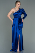 Sax Blue Long Evening Dress ABU2935
