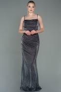 Long Anthracite Prom Gown ABU3182