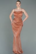 Long Orange Prom Gown ABU3182