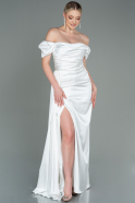 White Mermaid Evening Dress ABU1606