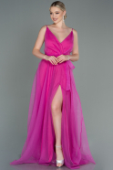 Fuchsia Long Evening Dress ABU3070
