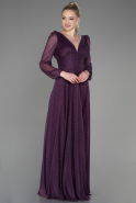 Long Purple Evening Dress ABU3217