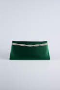 Emerald Green Satin Evening Bag ME500