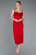 Midi Red Night Dress ABK1819