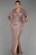 Cappuccino Long Plus Size Evening Dress ABU3280