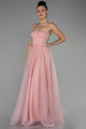 Long Powder Color Evening Dress ABU3311