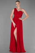 Long Red Chiffon Evening Dress ABU3309