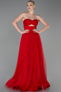 Long Red Prom Gown ABU3306