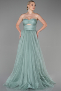 Long Mint Prom Gown ABU3306