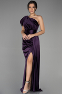 Long Dark Purple Prom Gown ABU3325