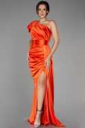 Long Orange Prom Gown ABU3325
