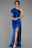 Long Sax Blue Prom Gown ABU3325