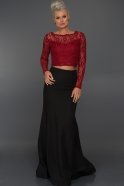 Two Pieces Red Evening Dress C7062