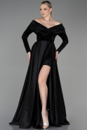 Long Black Evening Dress ABU2083