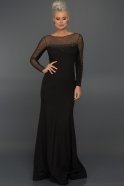 Long Black Evening Dress C7095