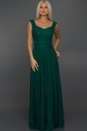 Long Emerald Green Evening Dress C7113