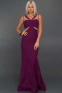 Long Violet Evening Dress ABU160