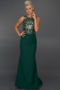 Long Emerald Green Evening Dress ABU009