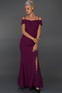 Long Violet Evening Dress ABU125