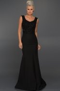 Long Black Evening Dress C7213