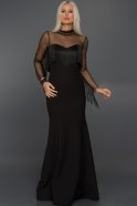 Long Black Evening Dress C7235