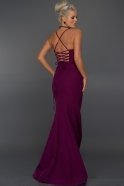 Long Violet Evening Dress ABU043