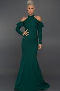 Long Emerald Green Evening Dress C7253