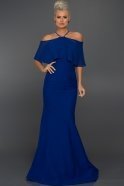 Long Sax Blue Evening Dress ABU091