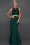 Long Emerald Green Evening Dress ABU187