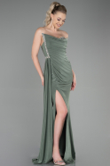 Long Olive Drab Evening Dress ABU3342