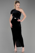 Long Black Velvet Evening Dress ABU3350