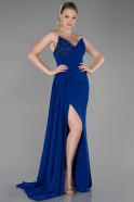 Long Sax Blue Evening Dress ABU3069