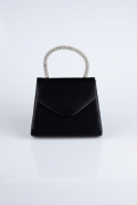 Black Satin Box Bag V436