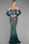 Long Emerald Green Mermaid Prom Dress ABU3396