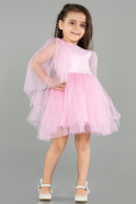 Short Pink Girl Dress ABK1797