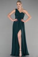 Long Emerald Green Chiffon Evening Dress ABU3309