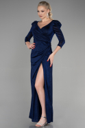 Long Sax Blue Evening Dress ABU3894