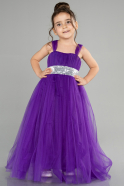 Long Purple Girl Dress ABU3031