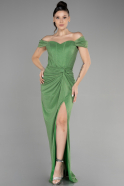 Green Long Prom Gown ABU3473