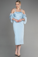 Midi Light Blue Invitation Dress ABK1906
