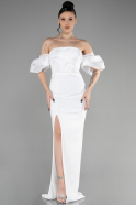 Long White Evening Dress ABU3507