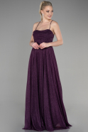 Long Purple Prom Gown ABU3641