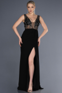Long Black Evening Dress ABU3668